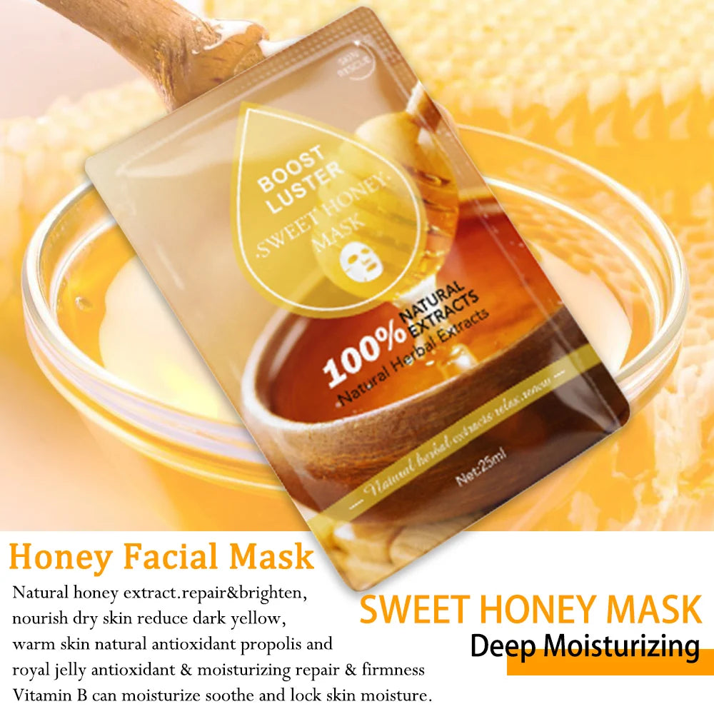 AILKE Whitening Moisturizing Hydration Facial Mask With Vitamin C Hyaluronic Acid Anti-wrinkle Face Skin Care Korean Cosmetics