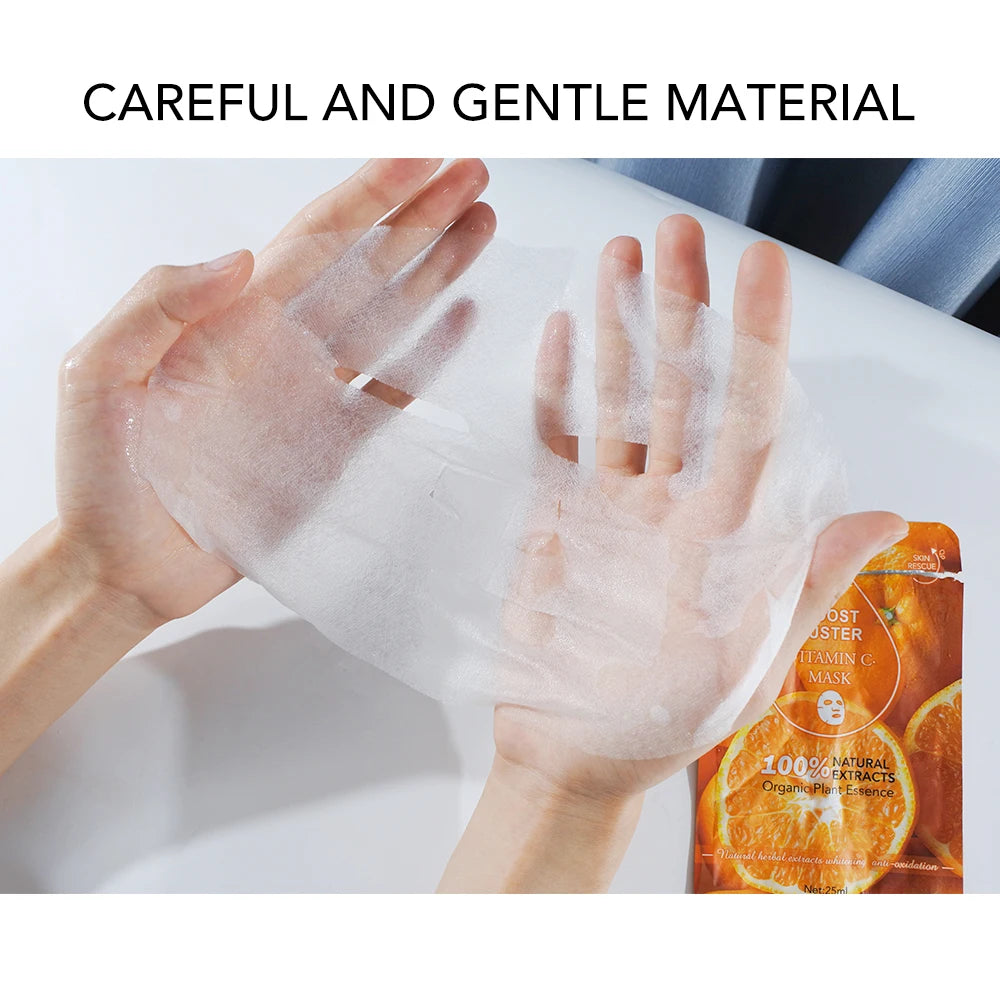 AILKE Whitening Moisturizing Hydration Facial Mask With Vitamin C Hyaluronic Acid Anti-wrinkle Face Skin Care Korean Cosmetics
