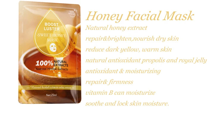 AILKE Whitening Moisturizing Hydration Facial Mask With Vitamin C Hyaluronic Acid Anti-wrinkle Face Skin Care Korean Cosmetics