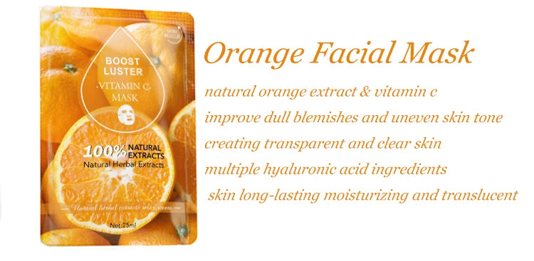AILKE Whitening Moisturizing Hydration Facial Mask With Vitamin C Hyaluronic Acid Anti-wrinkle Face Skin Care Korean Cosmetics