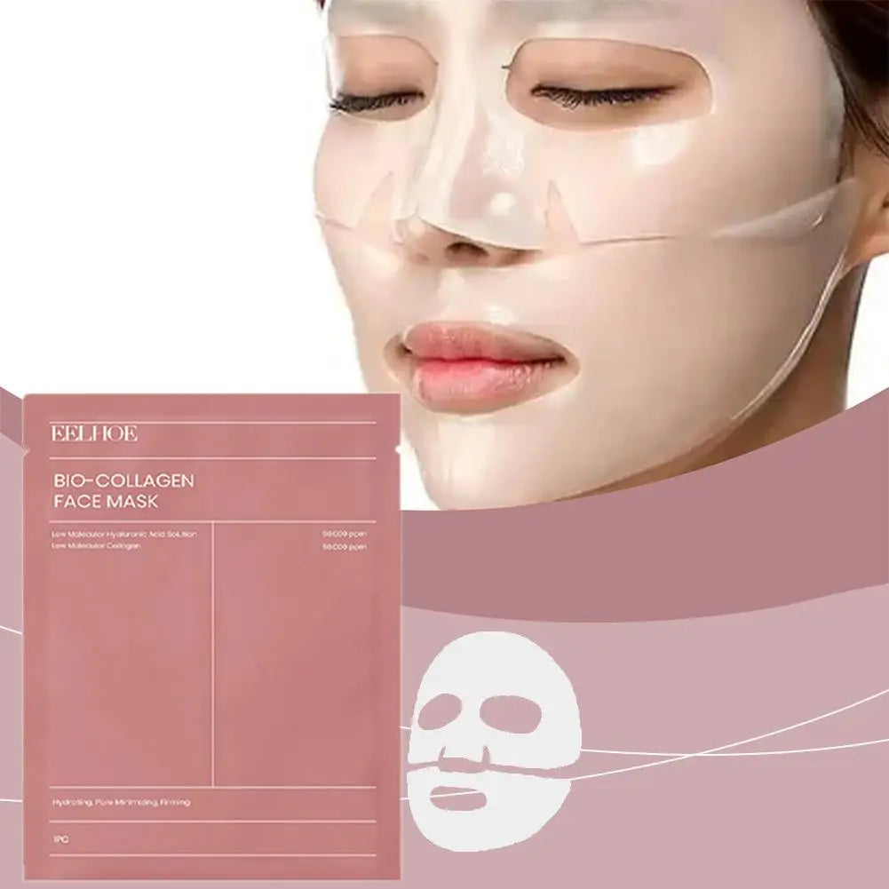 1-10pcs Bio Collagen Face Mask Deep Hydrating Overnight Mask Shrink Pores Moisturizing Refreshing Brightening Korean Skin Care
