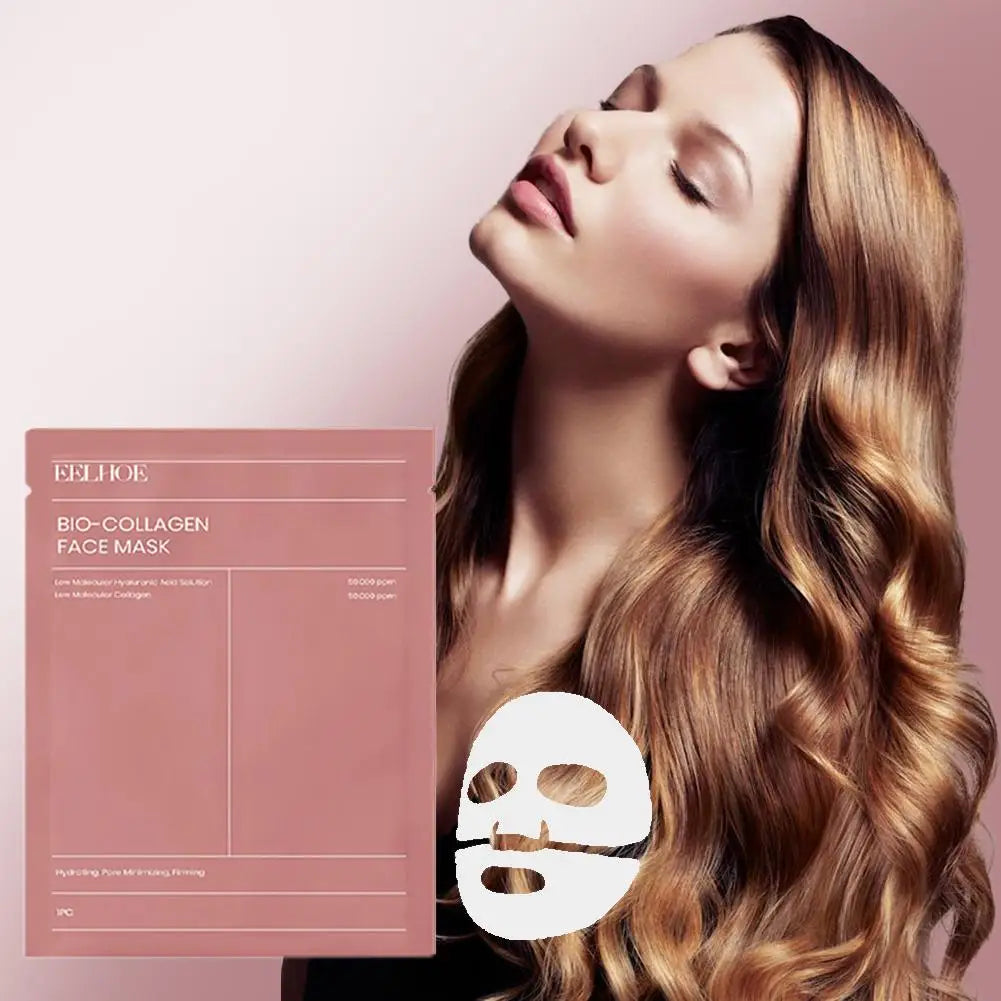 1-10pcs Bio Collagen Face Mask Deep Hydrating Overnight Mask Shrink Pores Moisturizing Refreshing Brightening Korean Skin Care