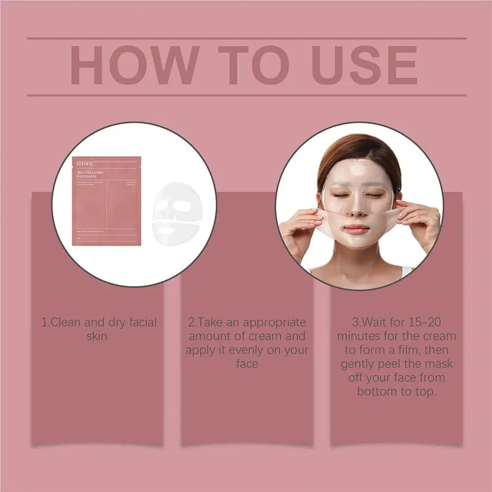1-10pcs Bio Collagen Face Mask Deep Hydrating Overnight Mask Shrink Pores Moisturizing Refreshing Brightening Korean Skin Care