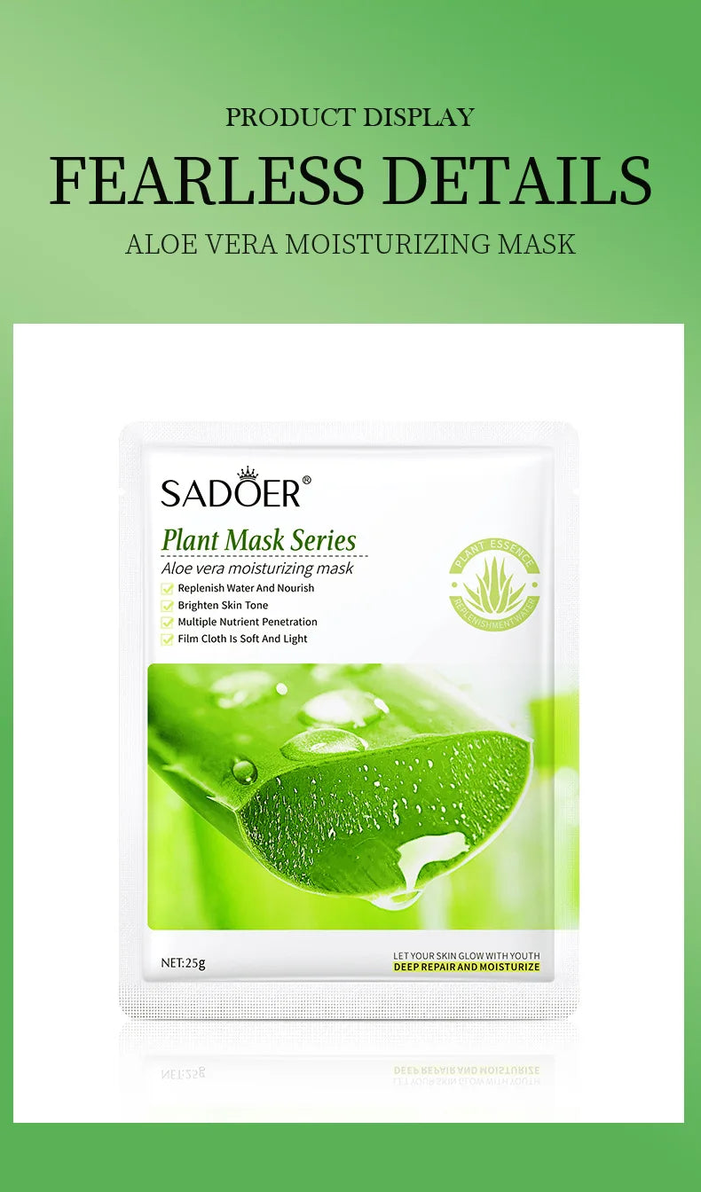 8pcs SADOER Fruits Face Mask Beauty Facial skincare Masks Moisturizing Firming Hydrating Facial Mask Face Care Korean Cosmetics
