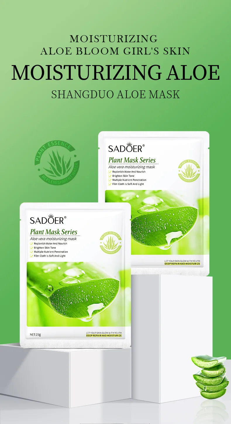 8pcs SADOER Fruits Face Mask Beauty Facial skincare Masks Moisturizing Firming Hydrating Facial Mask Face Care Korean Cosmetics
