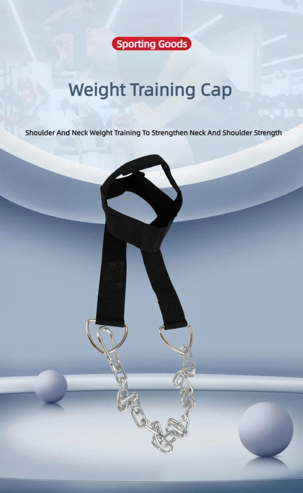 1PCS Head Neck Training Harness Body Strengh Exercise Cervical Spine Strap Adjustable Power Gym Fitness Weight Bearing Cap