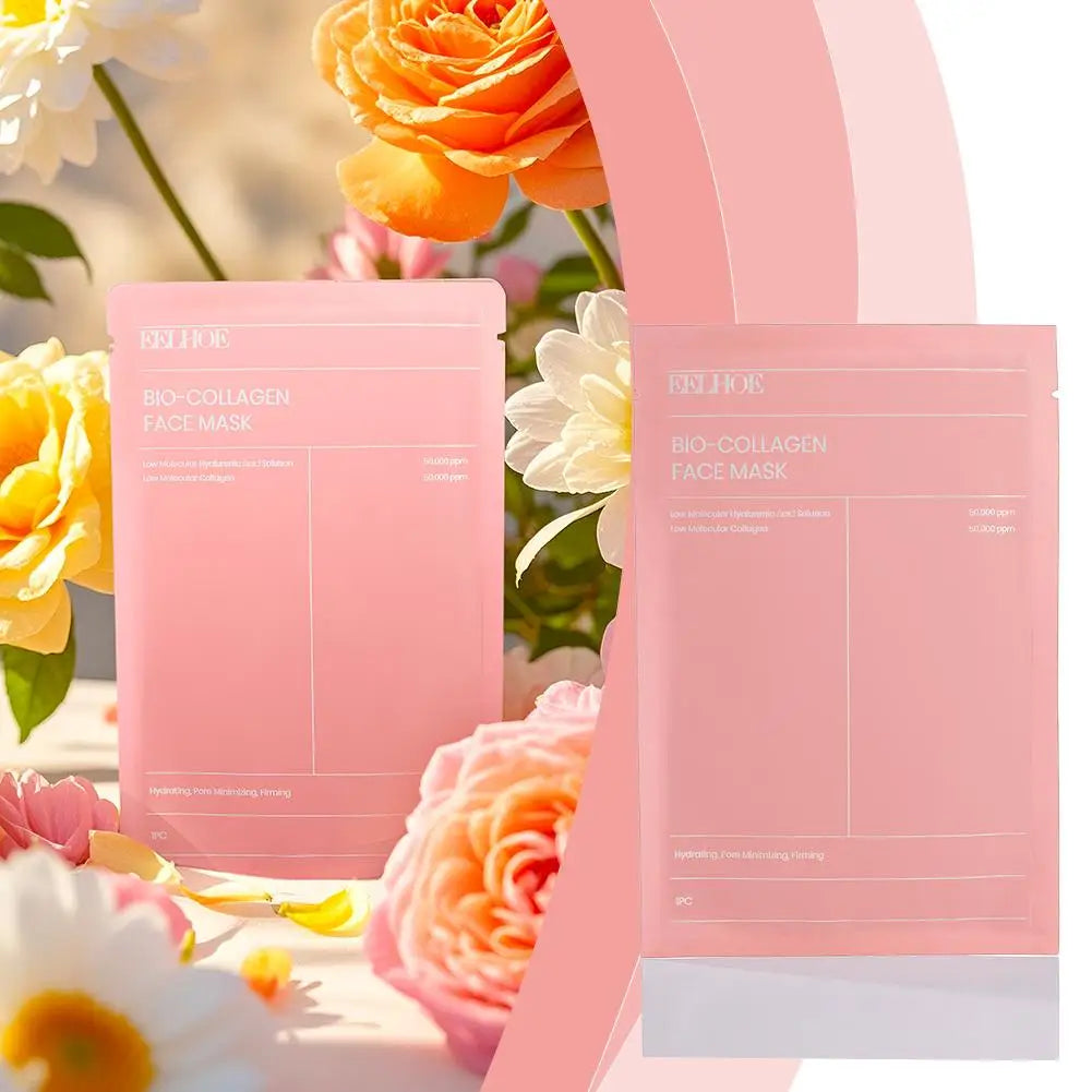 1-10pcs Bio Collagen Face Mask Deep Hydrating Overnight Mask Shrink Pores Moisturizing Refreshing Brightening Korean Skin Care