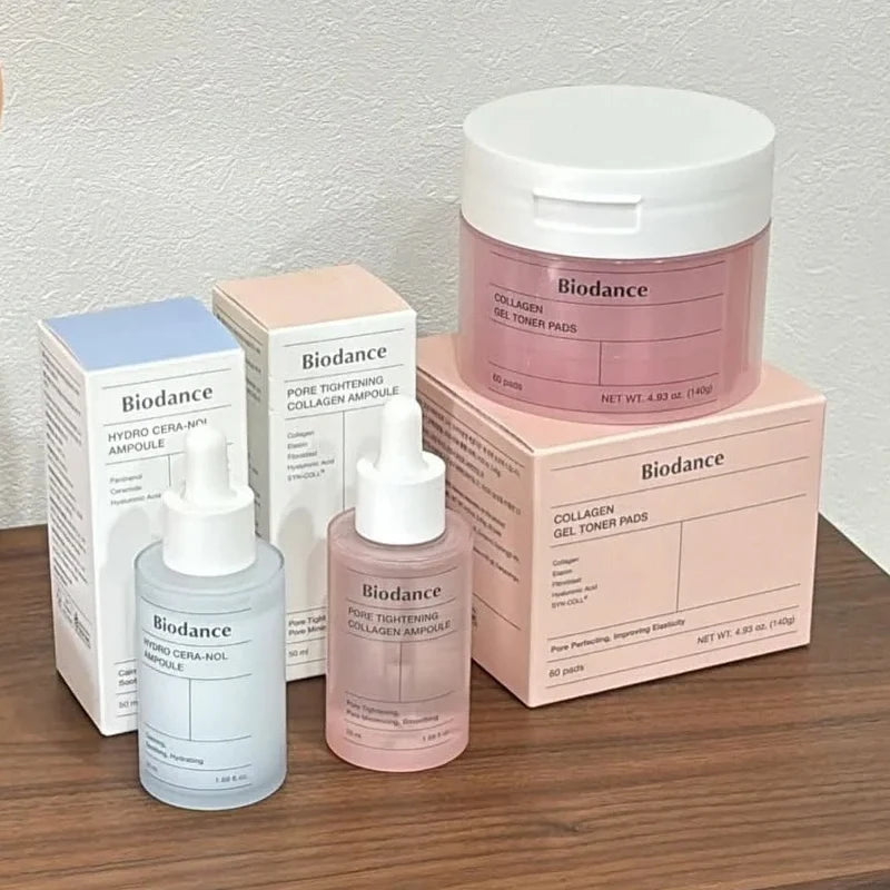 Hot Biodance Original Korea Collagen Ampoule Essence Moisturizing Nicotinamide CERA-NOL Gel Toner Pads Cleansing Oil Skin Care